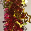 The festival party is decorated with Christmas ornaments, wedding ribbons, rubia, double dragon ribbons and five-pointed star patterns details Picture